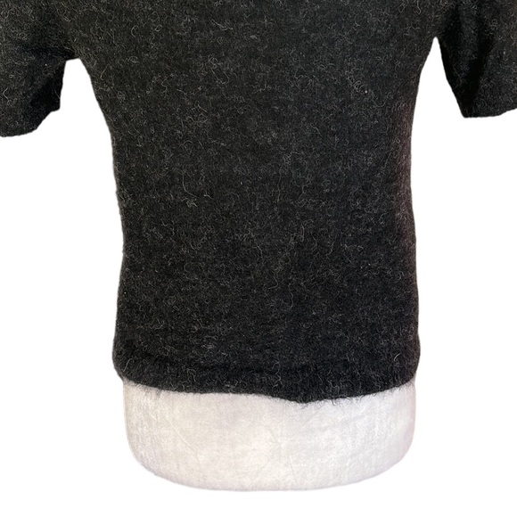 Everlane Cropped “The Alpaca Sweater Tee” in Heathered Black - M - Picture 10 of 13